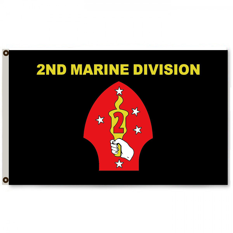 Flag-2nd Marine Division 3'x5'